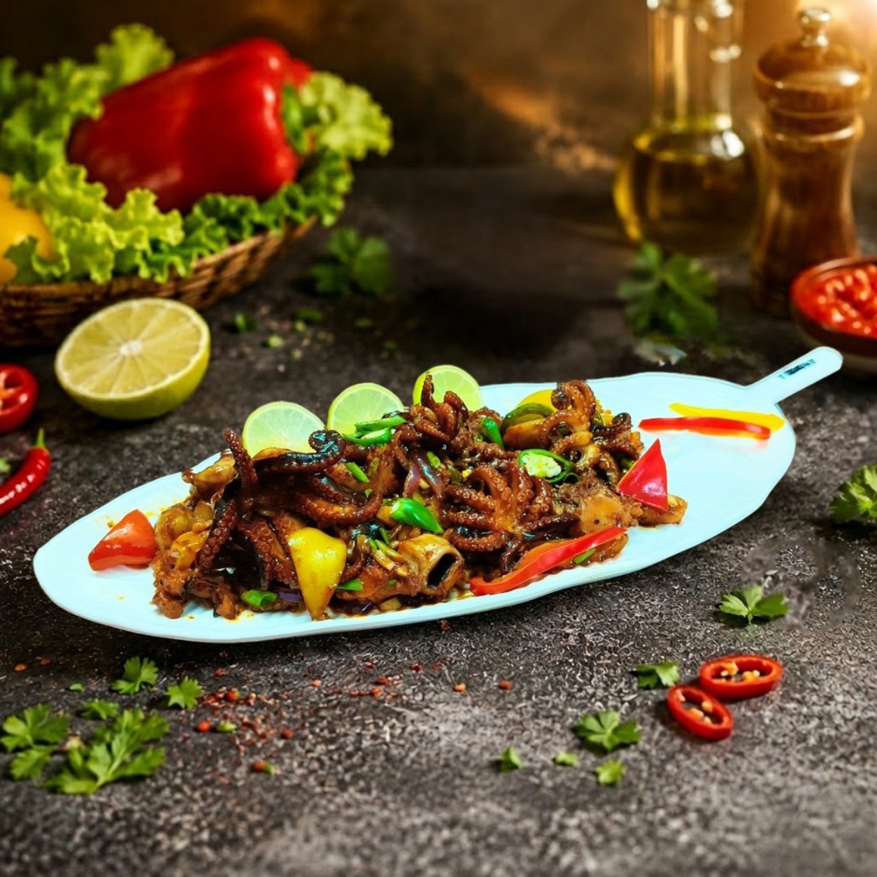 Chilli Octopus (Dry)