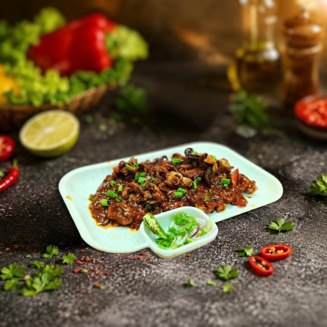 Chilli Squid(Gravy)